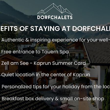 Dorfchalets & Apartments - Authentic Experience In Centre Of Kaprun Including Tauernspa And Summercard Luaran gambar
